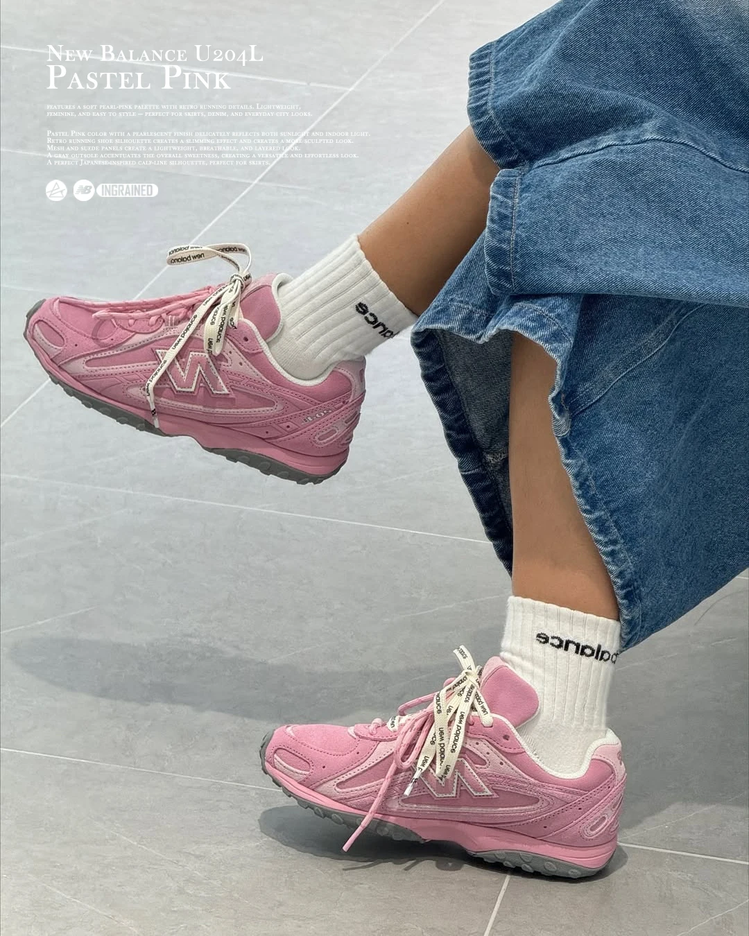 INGRAINED｜New Balance 204L Pastel Pink｜仙女珠光粉國外限定色