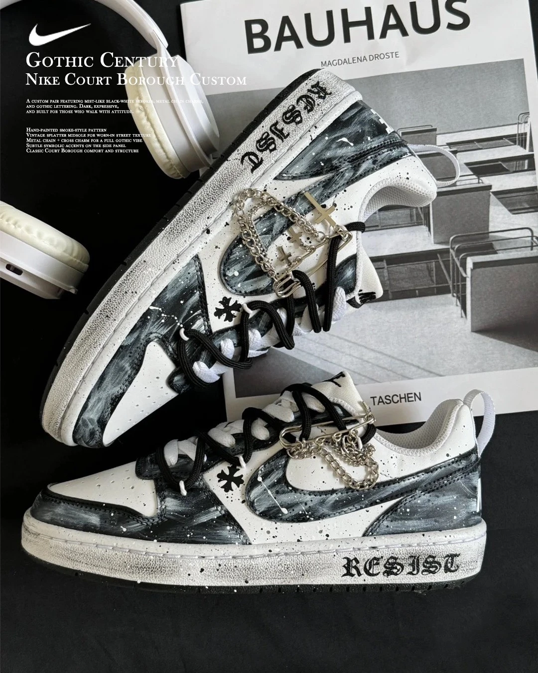 ✨ Nike Court Borough 訂製款 ｜ 哥特世紀