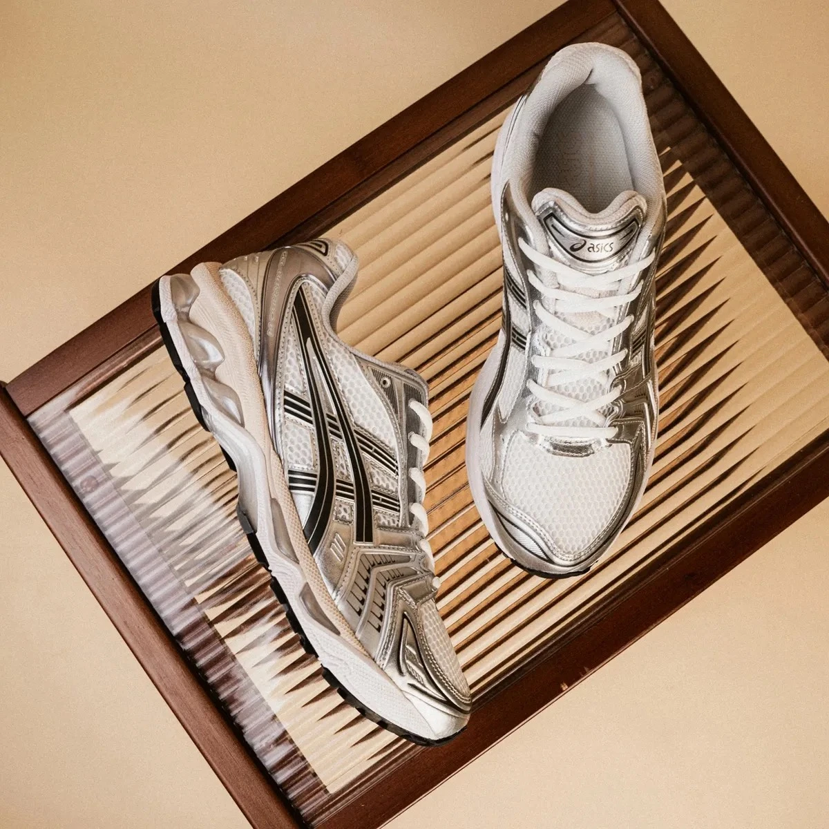 INGRAINED｜Asics Gel-Kayano 14 銀白黑 奶油底 男女復古慢跑鞋 1203A537-110