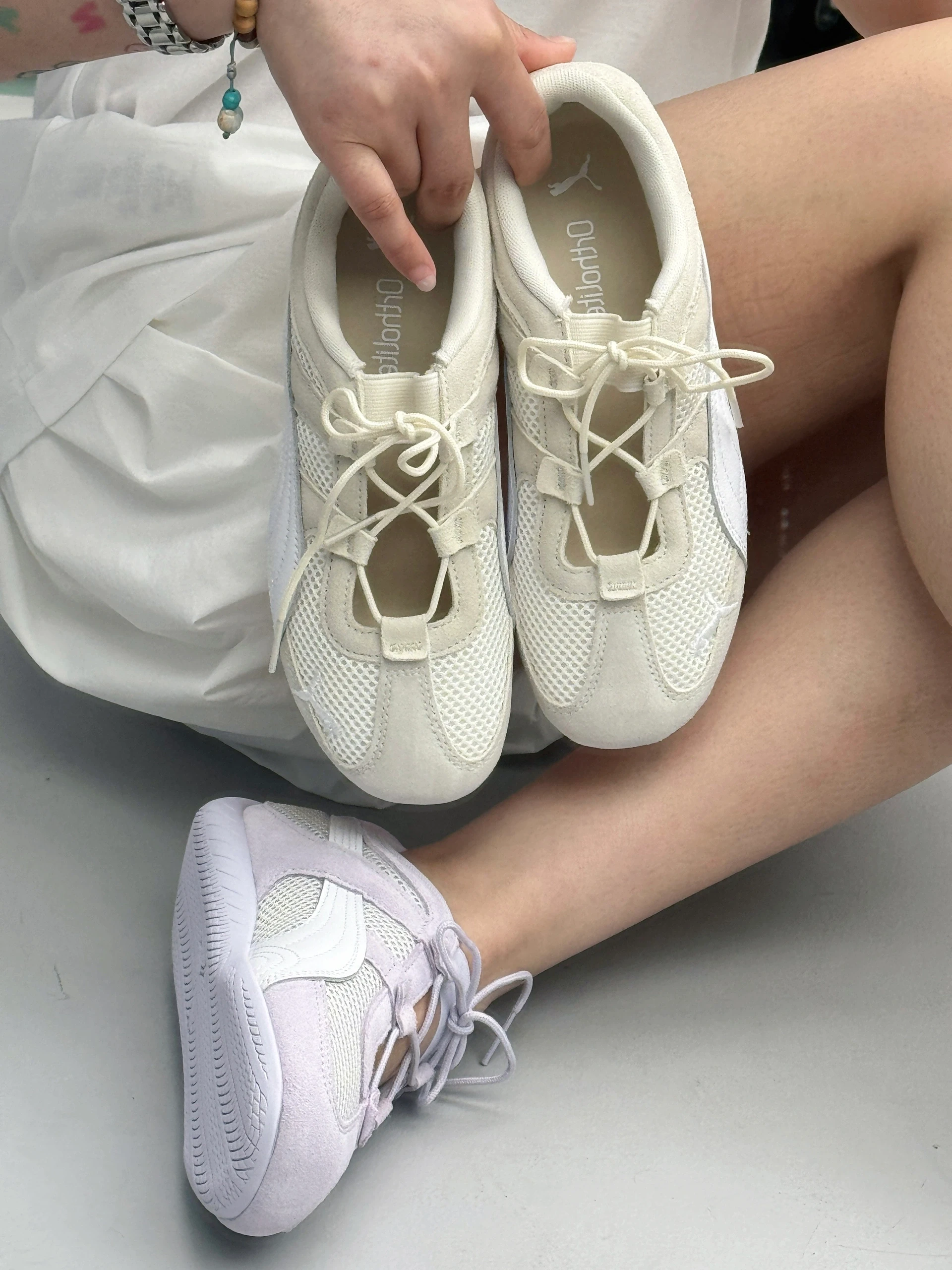 INGRAINED｜Puma Speedcat Go 奶杏色 紫白色 賽車鞋 芭蕾舞鞋 休閒 麂皮 女鞋 403589-04