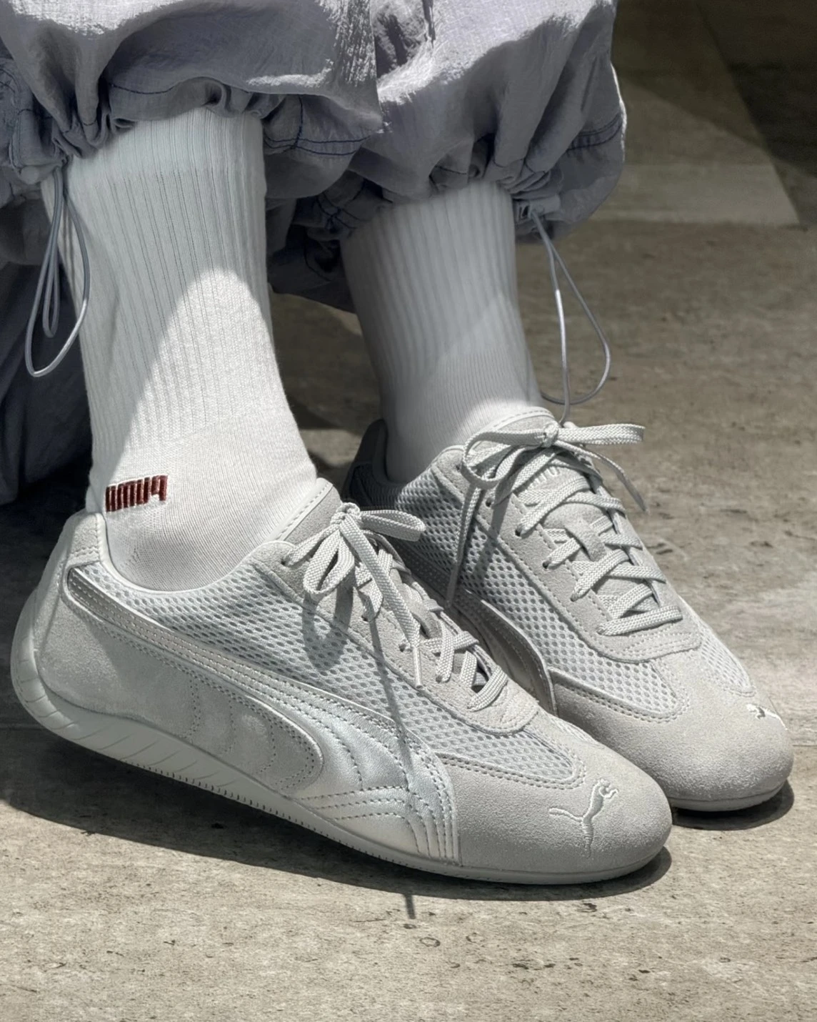 INGRAINED｜PUMA SPEEDCAT PREMIUM 液態灰銀 麂皮 賽車鞋 403902-02