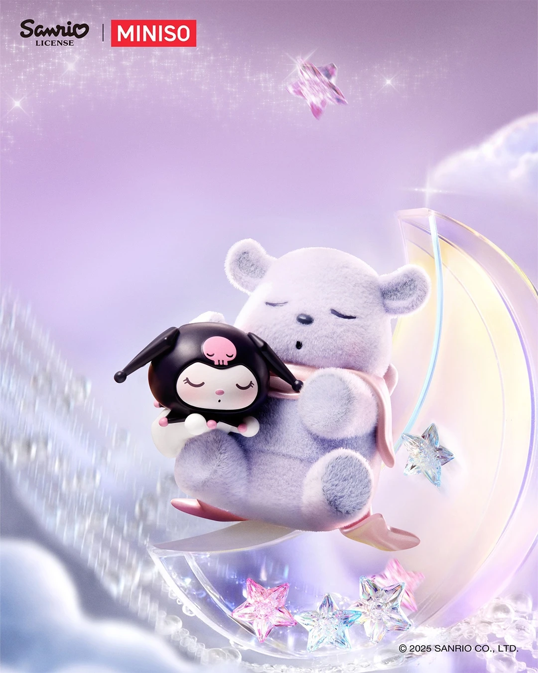 🌙 MINISO x Sanrio｜Kuromi 白晝之月系列INGRAINED 潮流生活選物