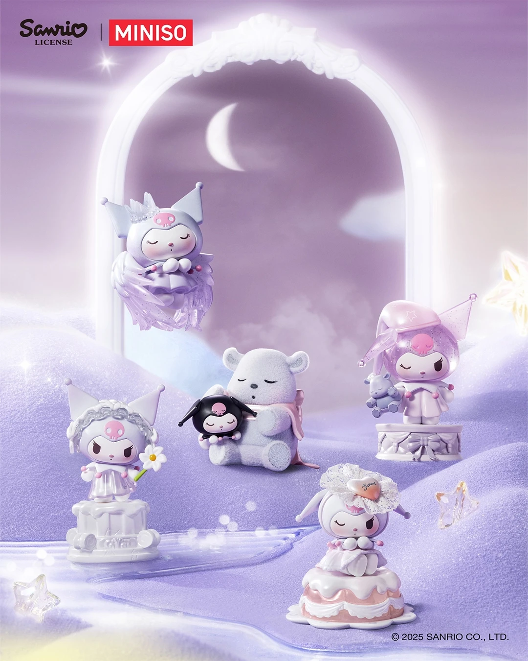 🌙 MINISO x Sanrio｜Kuromi 白晝之月系列INGRAINED 潮流生活選物
