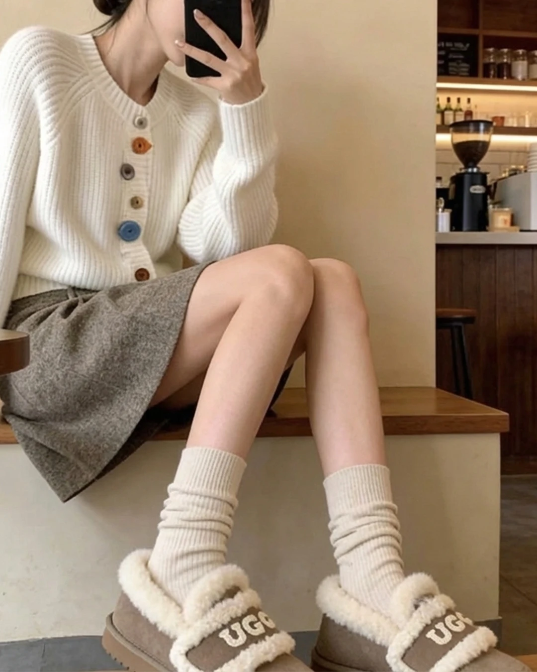 INGRAINED｜UGG AUSPECIAL ｜ 小胖丁薄底/厚底雪靴 ES5873 ES5874