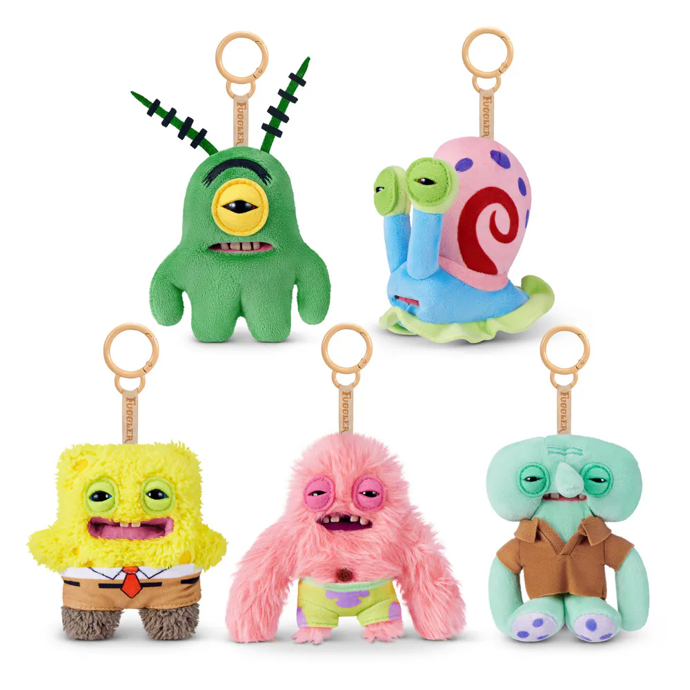 🌟 FUGGLER x SpongeBob 海綿寶寶 5吋 聯名牙寶吊飾