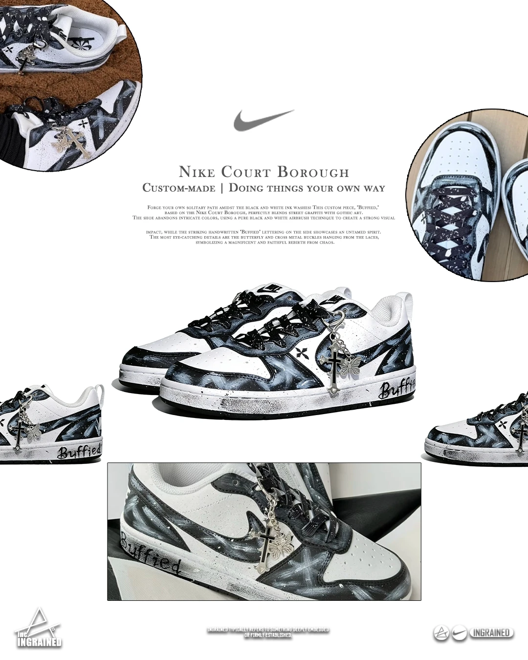👟 Nike Court Borough 訂製款 ｜ 獨善其行
