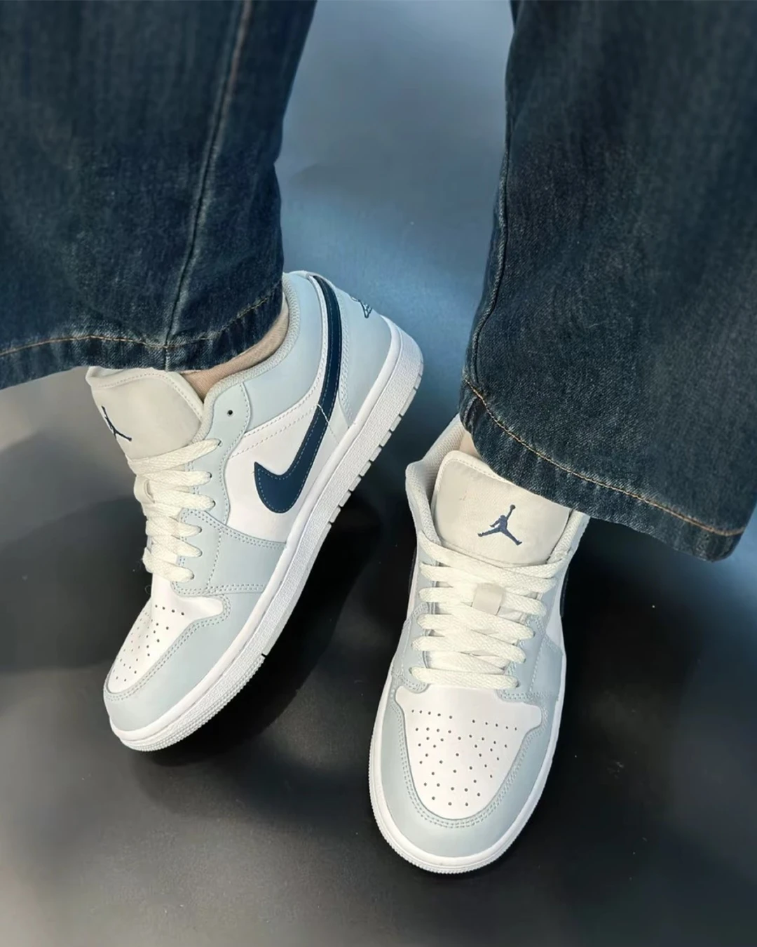 INGRAINED｜Air Jordan 1 Low｜ 海洋藍 海軍藍 白藍 藍 復古 553558-400