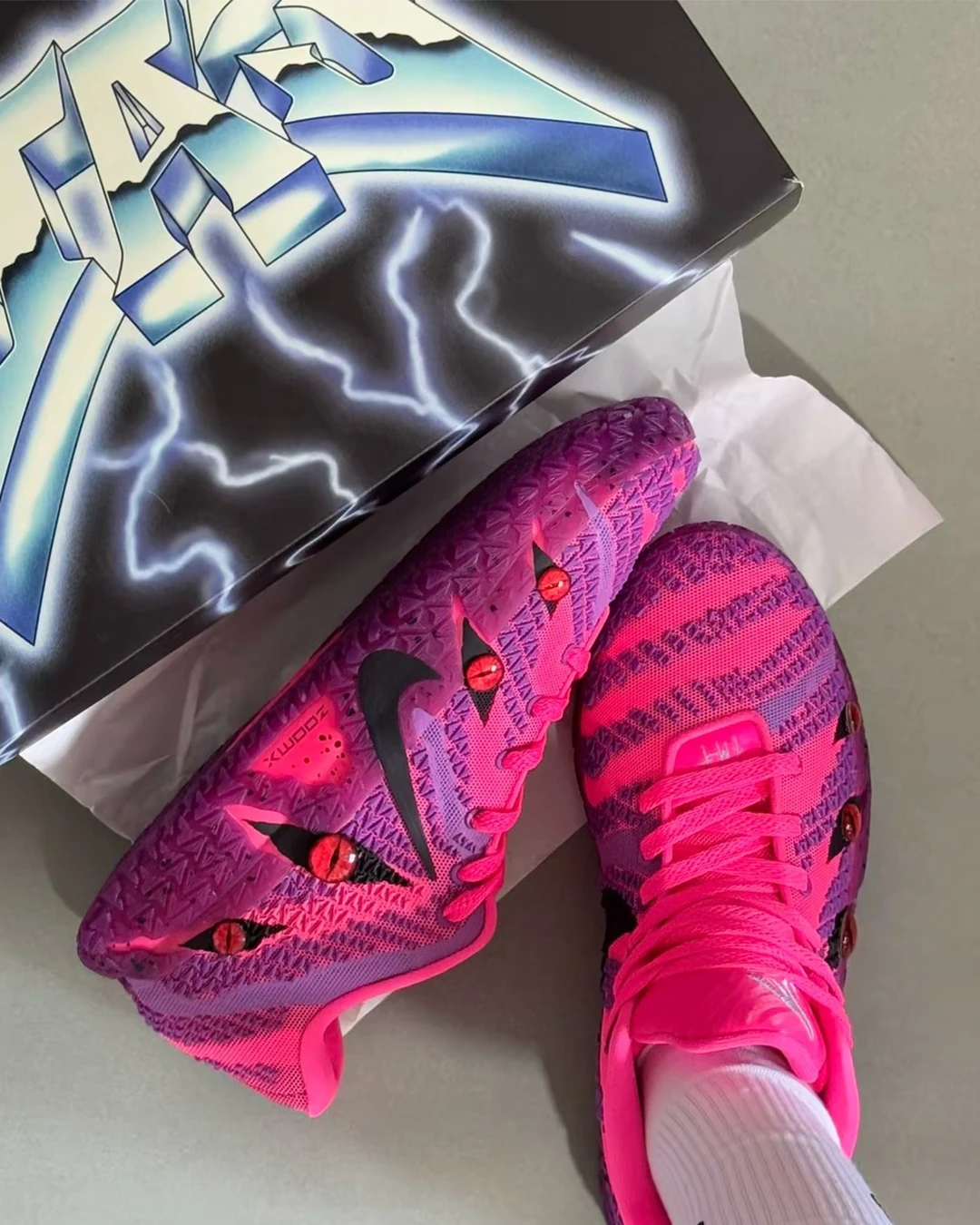Nike Ja 3 EP 訂製款｜粉紫 地獄之眼 莫蘭特三代 實戰籃球鞋 👁️🔥