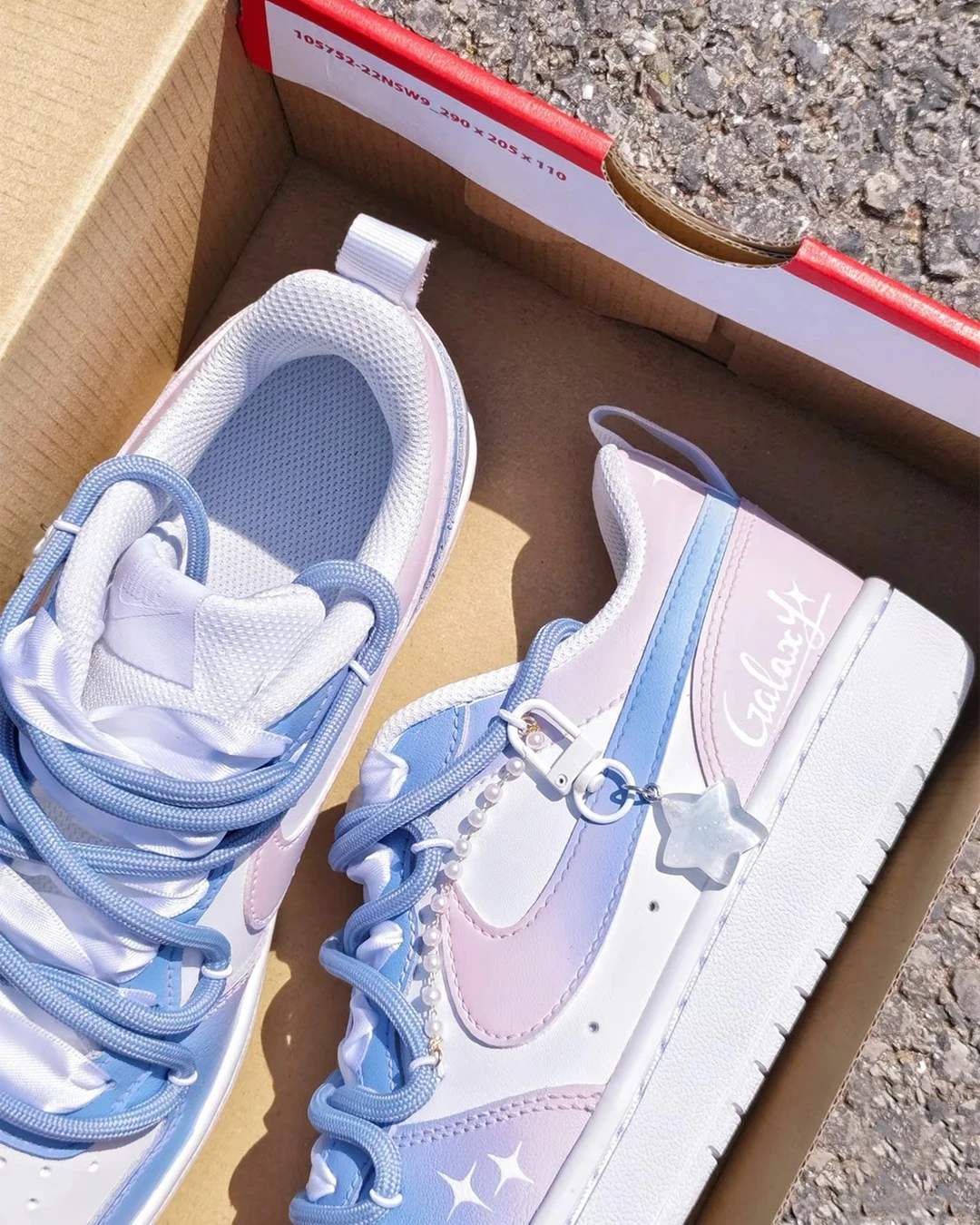 🌌 Nike Court Borough 訂製款｜甜夢銀河