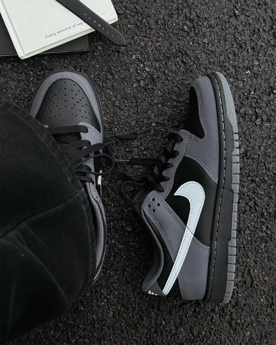 INGRAINED｜NIKE DUNK LOW SE GS｜狼灰 灰黑 黑灰 大童鞋 IM6028-010