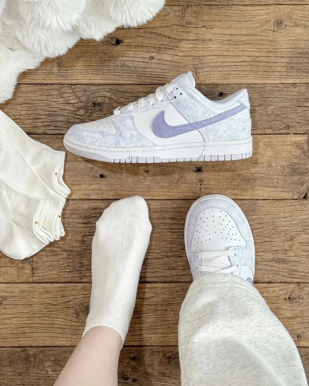 INGRAINED｜Nike Dunk Low OG 'Purple Pulse' ｜白紫 水洗 復古 低筒 休閒鞋 色薰衣草 白紫配 DM9467-500