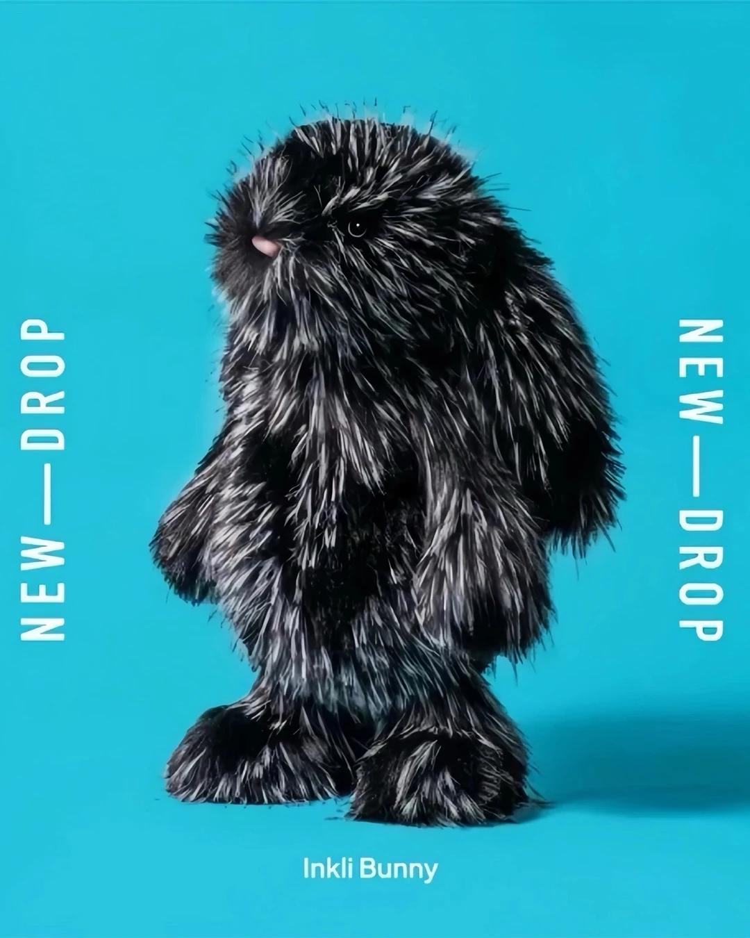 Jellycat × Selfridges｜Inkli Bunny 限定款聯名款黑白漸層奶油白深黑