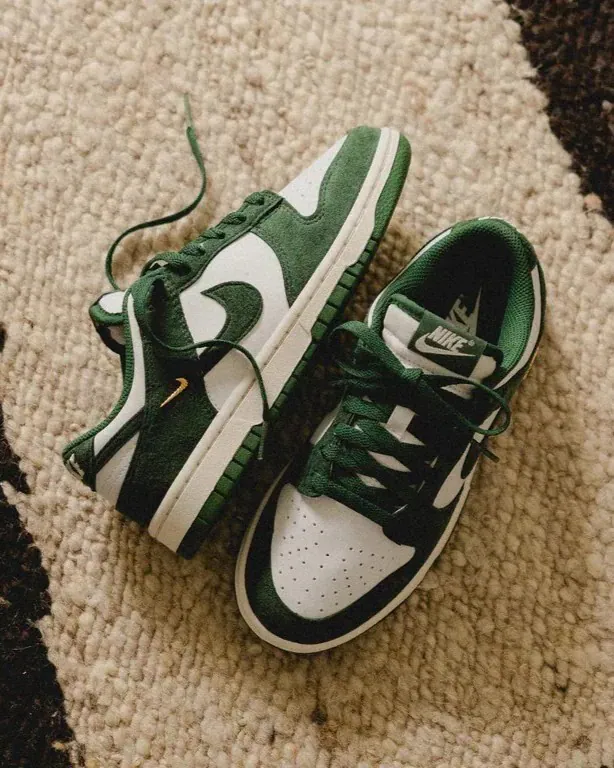 INGRAINED｜Nike Dunk Low Gorge Green 麂皮 森林綠 小金勾 IB4417-100