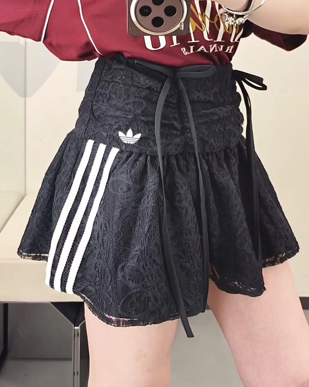 ADIDAS ORIGINALS｜LACE SKIRT 蕾絲運動裙褲 澎澎裙 黑白兩色 KU4760 KU4761