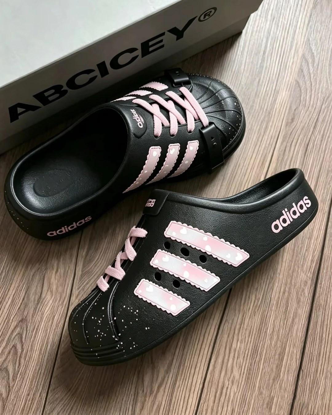 Adidas Superstar Clog｜黑粉 甜酷 芭蕾  愛心訂製款