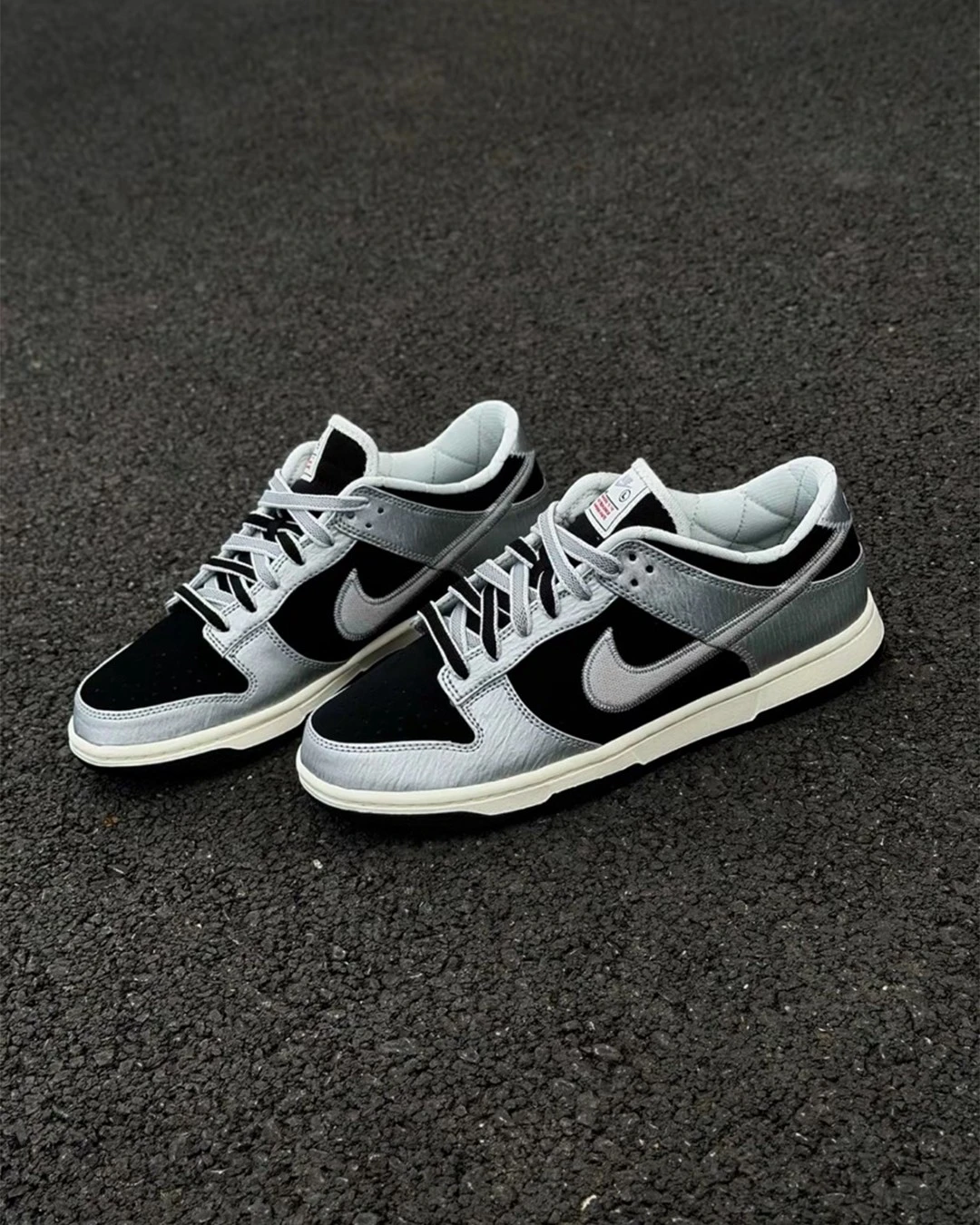 INGRAINED｜Nike Dunk Low｜國外限定 銀黑 紋理感 復古 低筒 IM4413-001