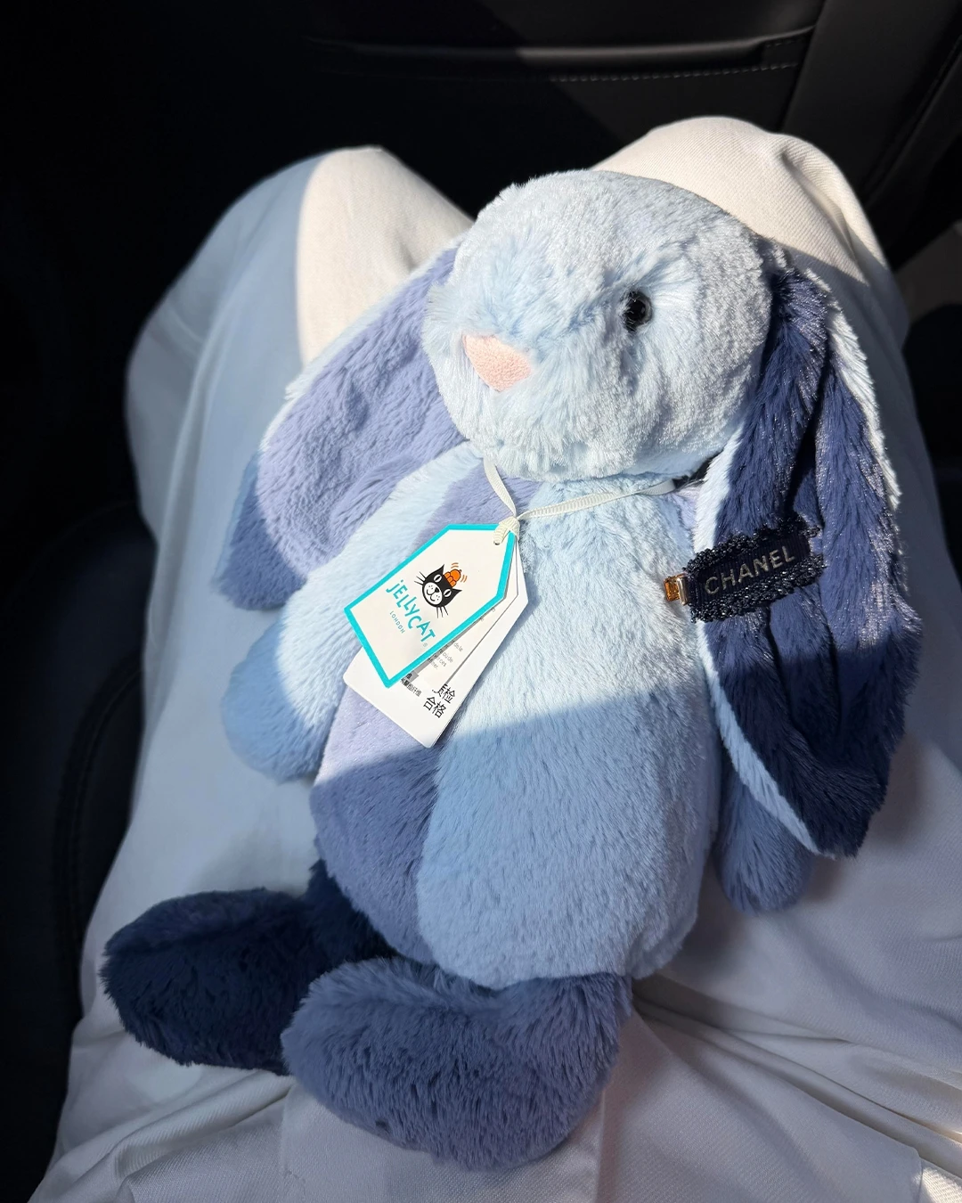 JELLYCAT｜Puddlesea Bunny 霧灰藍紫 拼接 邦尼兔 毛絨 玩偶 娃娃