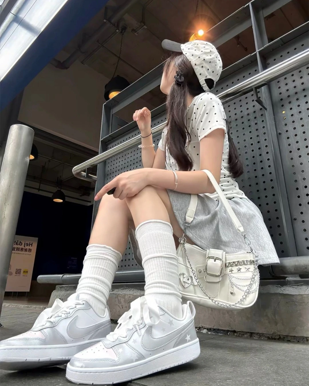 NIKE COURT BOROUGH｜未來粉星 漸層 霧粉銀 酷甜 少女