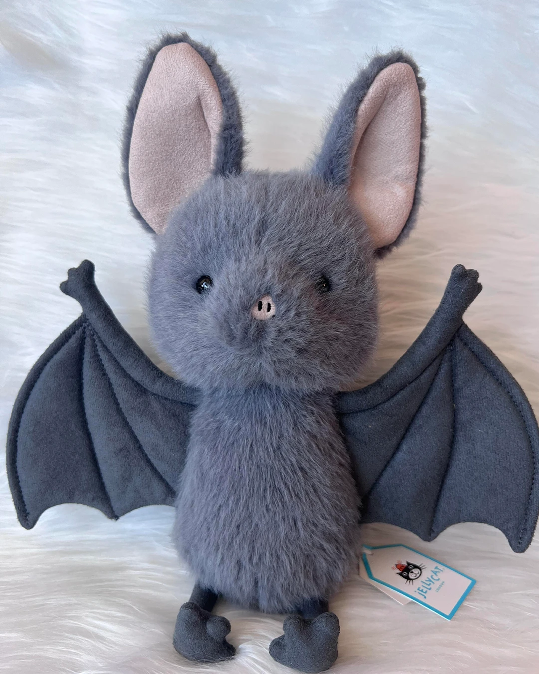 Jellycat｜Broox Bat 22cm 布魯克斯蝙蝠 英國倫敦限定 絕版品 萬聖節 灰色 玩偶 娃娃