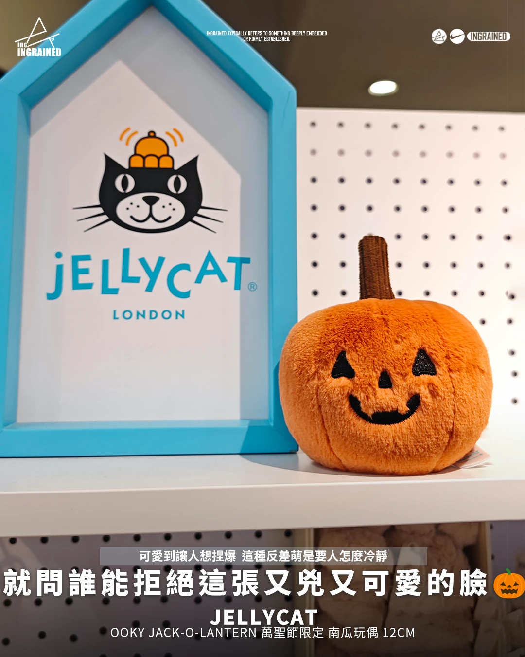 Jellycat｜OOKY JACK-O-LANTERN 萬聖節限定 南瓜玩偶 12cm