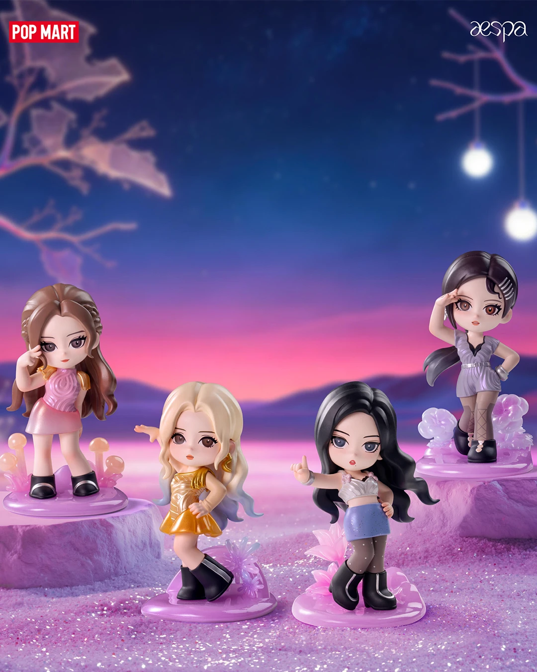 POP MART aespa Memorable Picks 盲盒整盒 8 入外包裝