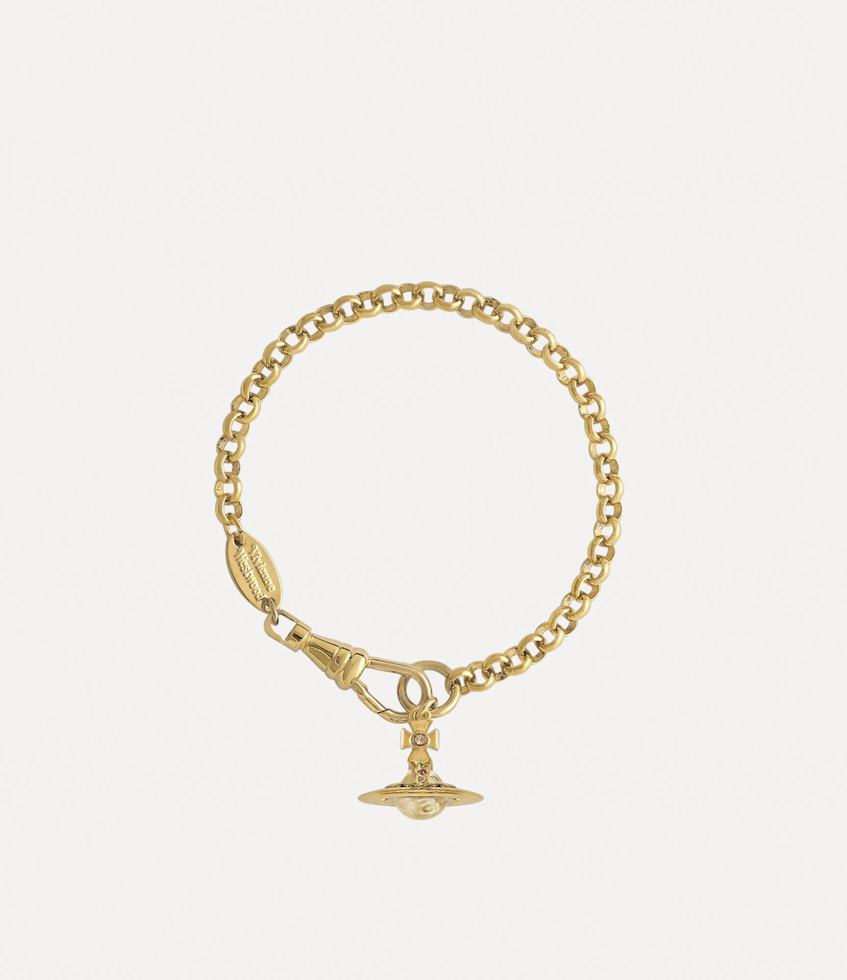Vivienne Westwood｜New Petite Orb 迷你土星手鍊 金色