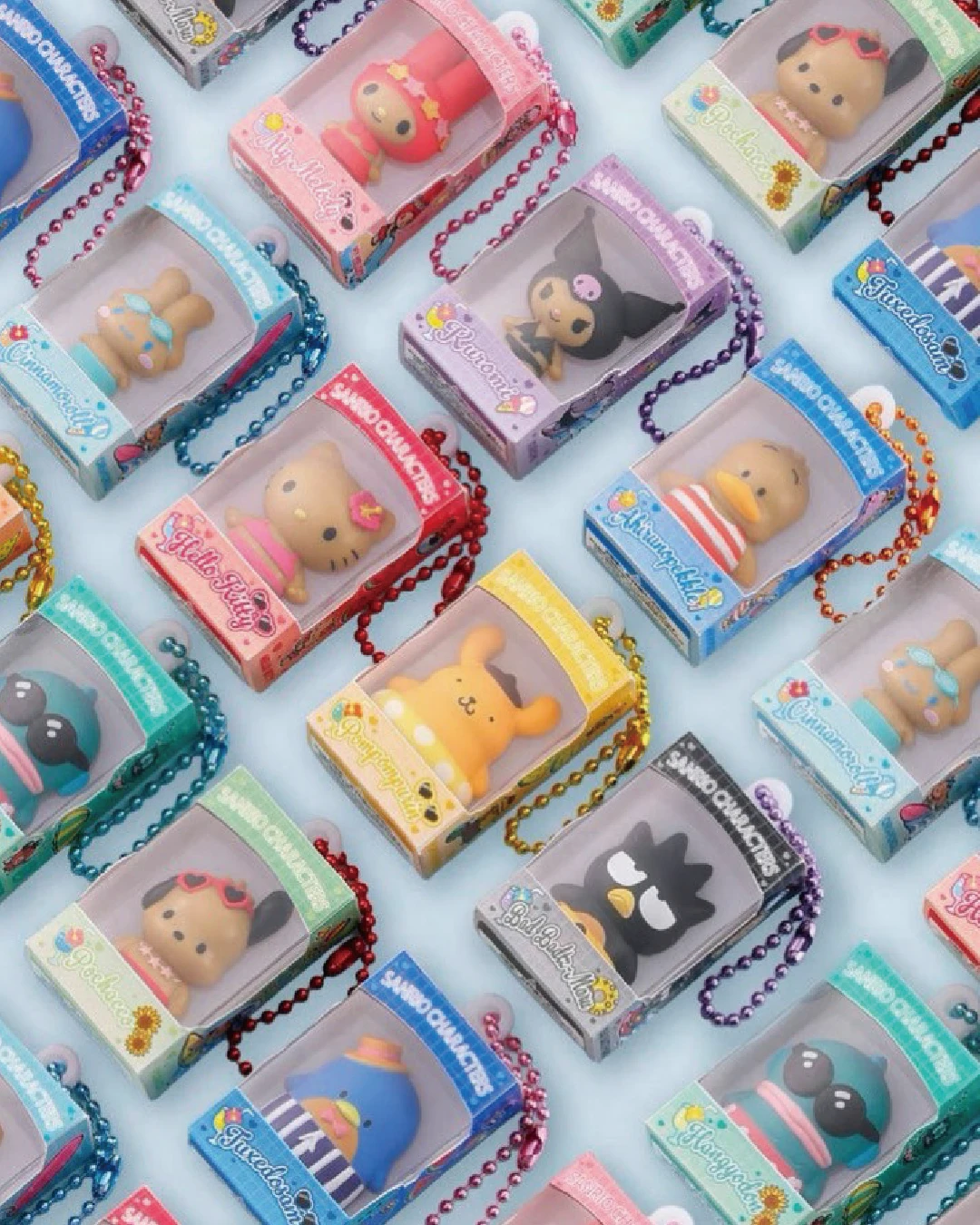 Sanrio｜三麗鷗 迷你角色 海灘 掛飾 黑皮