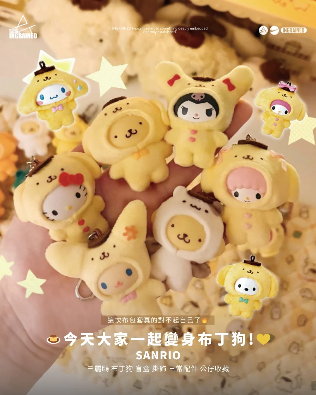 Sanrio｜三麗鷗 布丁狗 盲盒 掛飾 隨身小物 公仔收藏