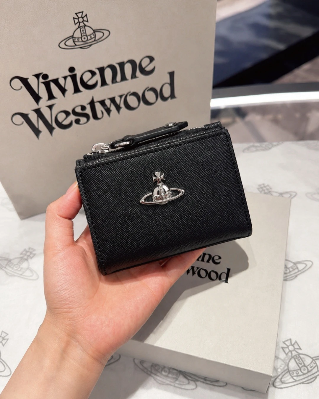 Vivienne Westwood | Saffiano 皮革卡包 西太后 卡包 經典土星