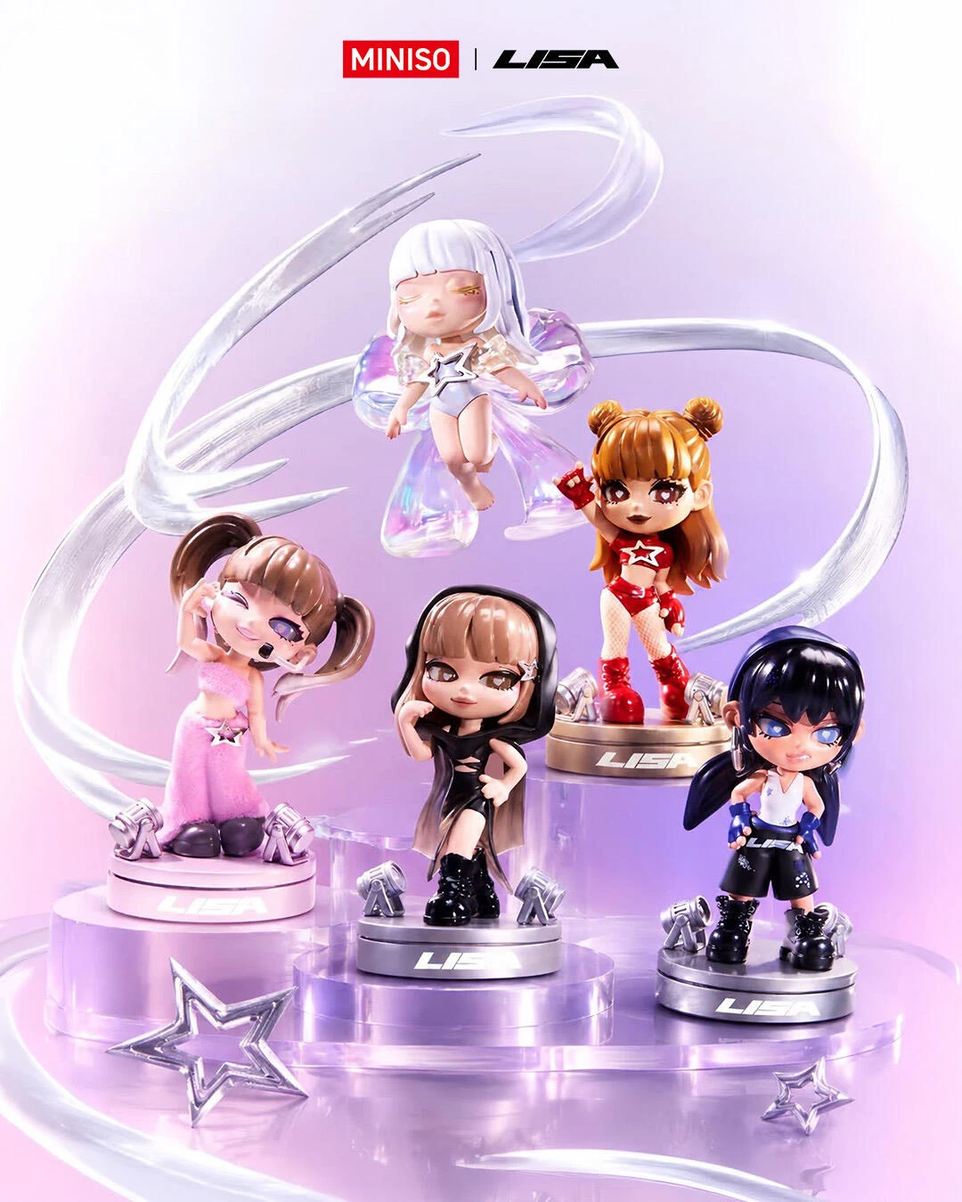 MINISO｜LOOK AT HER FIGURE  LISA 聯名公仔 盲盒 星星閃耀盲盒 舞台造型 隱藏版 相關周邊
