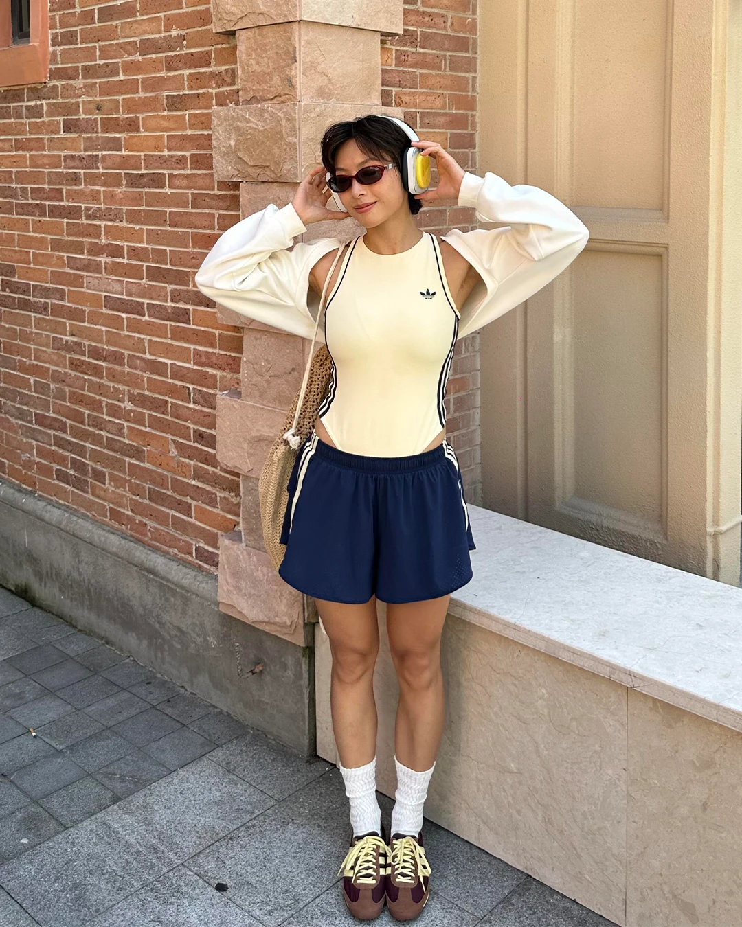adidas  Originals｜Sport Bodysuit 三葉草 運動 連身衣 緊身 圓領 按扣 KT9470