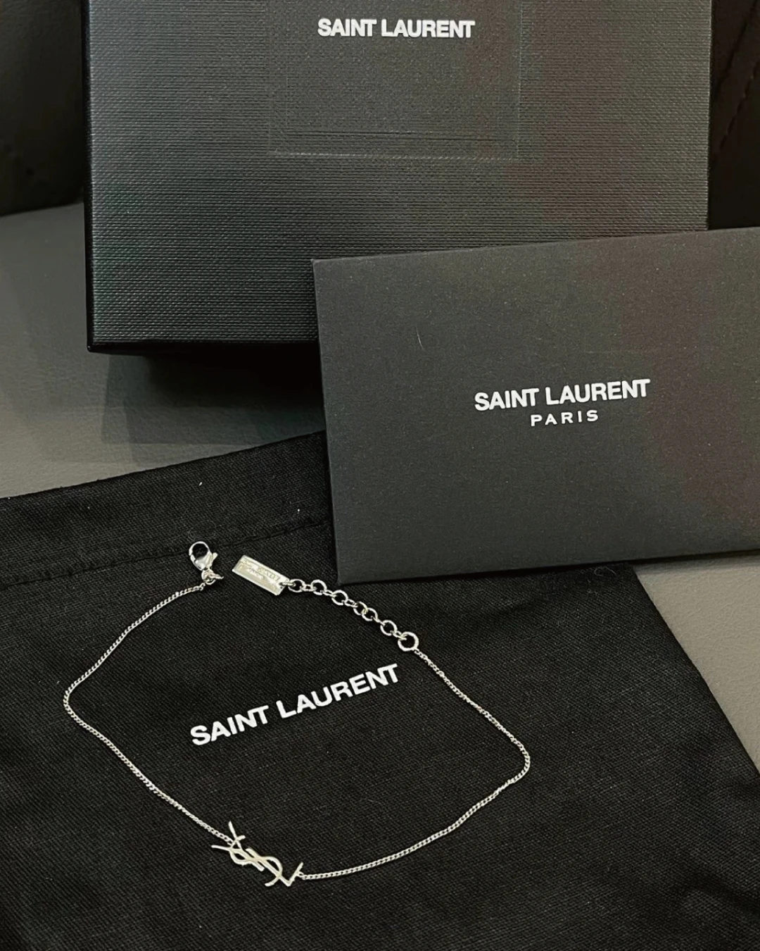 Saint Laurent YSL｜聖羅蘭 黃銅手鍊 氣質 簡約時尚 閨蜜手鍊 輕奢飾品