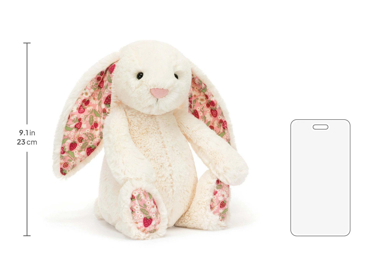 Jellycat｜Blossom Cream Bunny Berry 碎花邦尼兔 莓果 奶油白 絨毛玩偶 31cm BMP3MS