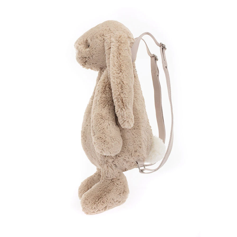 Jellycat｜Bashful Beige Bunny Backpack 害羞邦尼兔 米色 後背包 絨毛包 BAS4BBP
