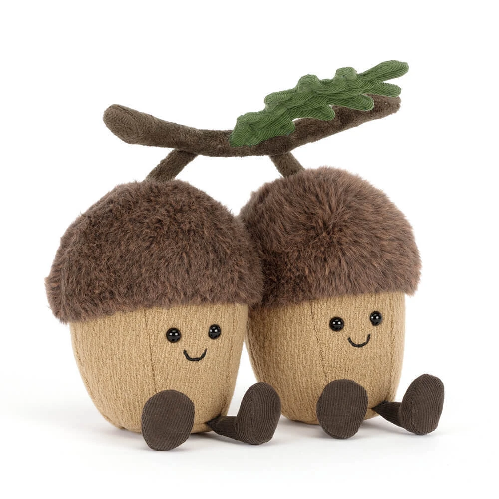 Jellycat｜Amuseables Ort & Tum Acorns 奧特與湯姆 橡實 絨毛玩偶 18cm A6PAC