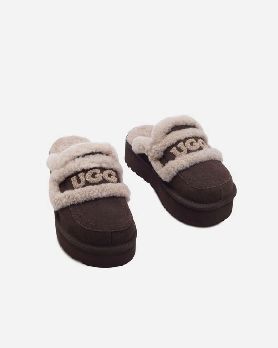 UGG｜澳洲OZWEAR UGG Violet Shearling Slipper 雪地靴 半拖 毛毛拖鞋 穆勒鞋 ob938