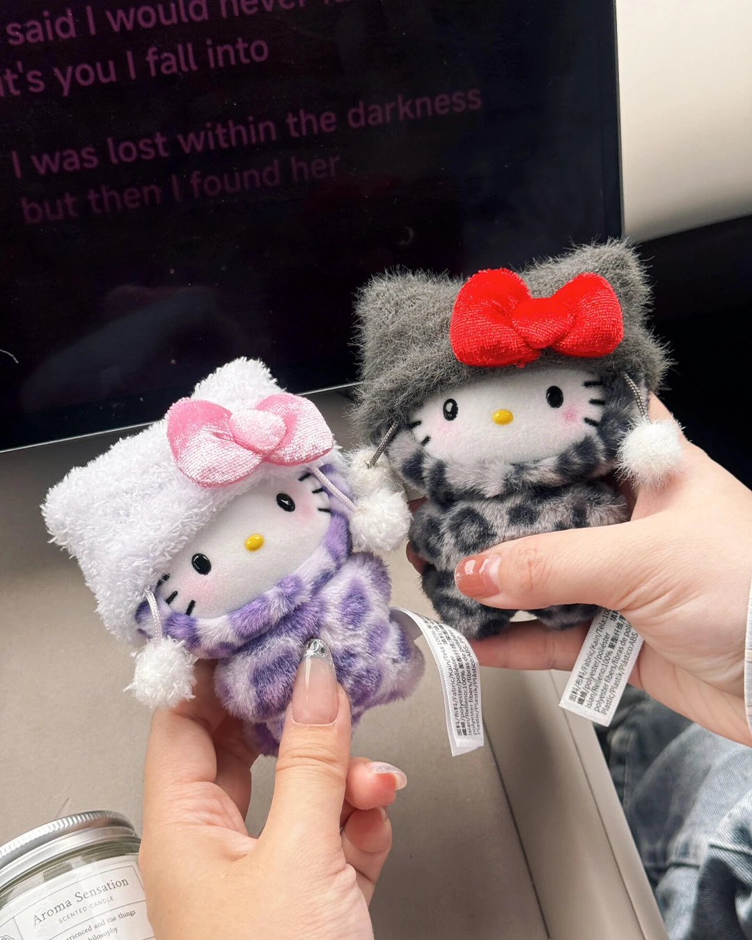 TOP TOY｜Sanrio  Hello Kitty 豹紋系列 絨毛 吊飾 盲盒