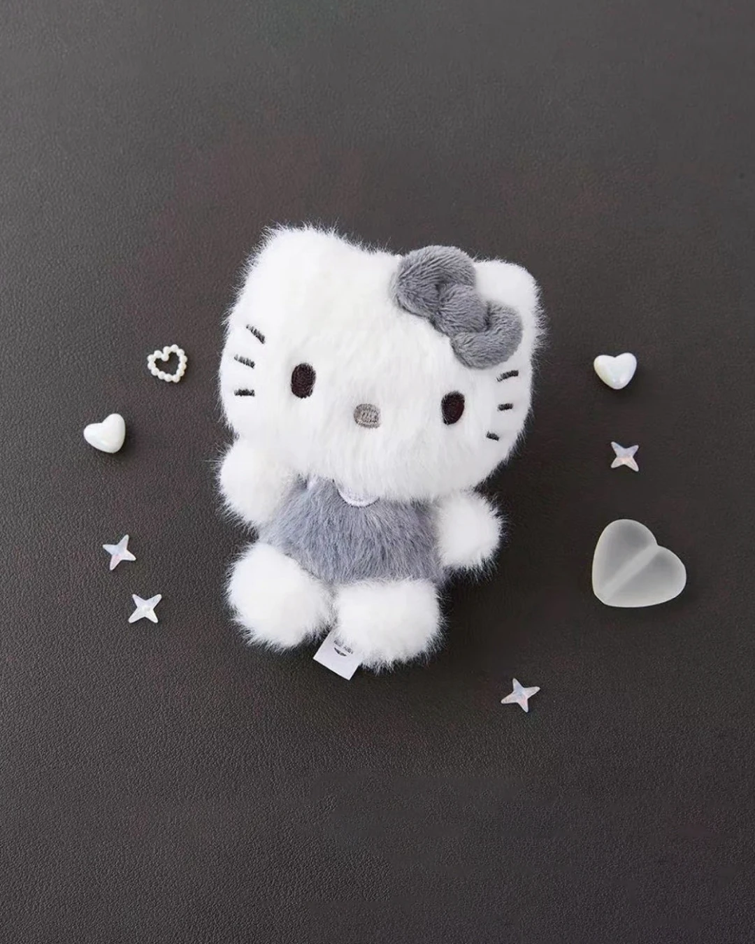 SANRIO ｜三麗鷗 韓國限定 灰色系列 純色 毛絨 吊飾 玩偶