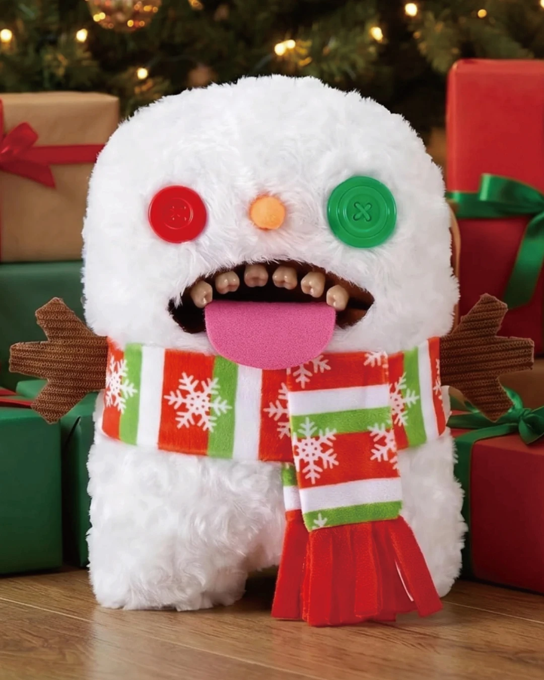 FUGGLER 放克牙寶 聖誕限定 雪怪 聖誕樹 花圈  9吋 毛絨 公仔