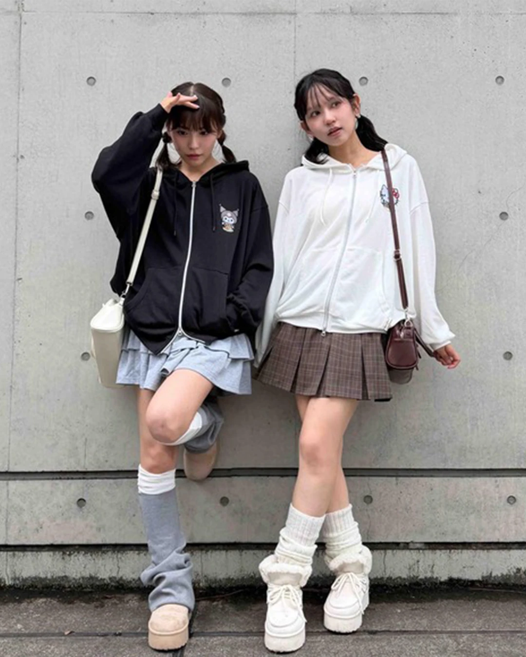 AS KNOW AS plus｜日本限定 三麗鷗 聯名款 雙拉鍊 連帽外套