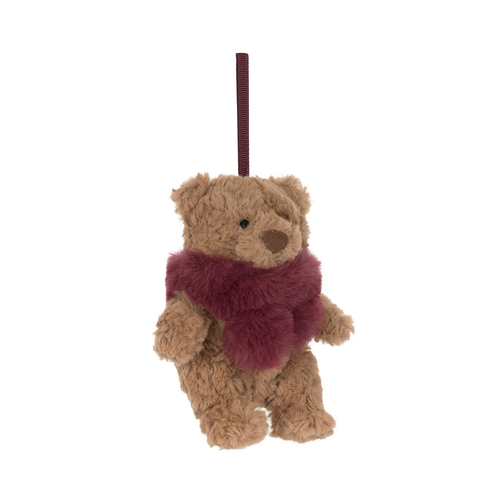 Jellycat｜Bartholomew Bear Winter Warmer Decoration 巴塞洛繆小熊 冬日圍巾吊飾 10cm BARS6DE