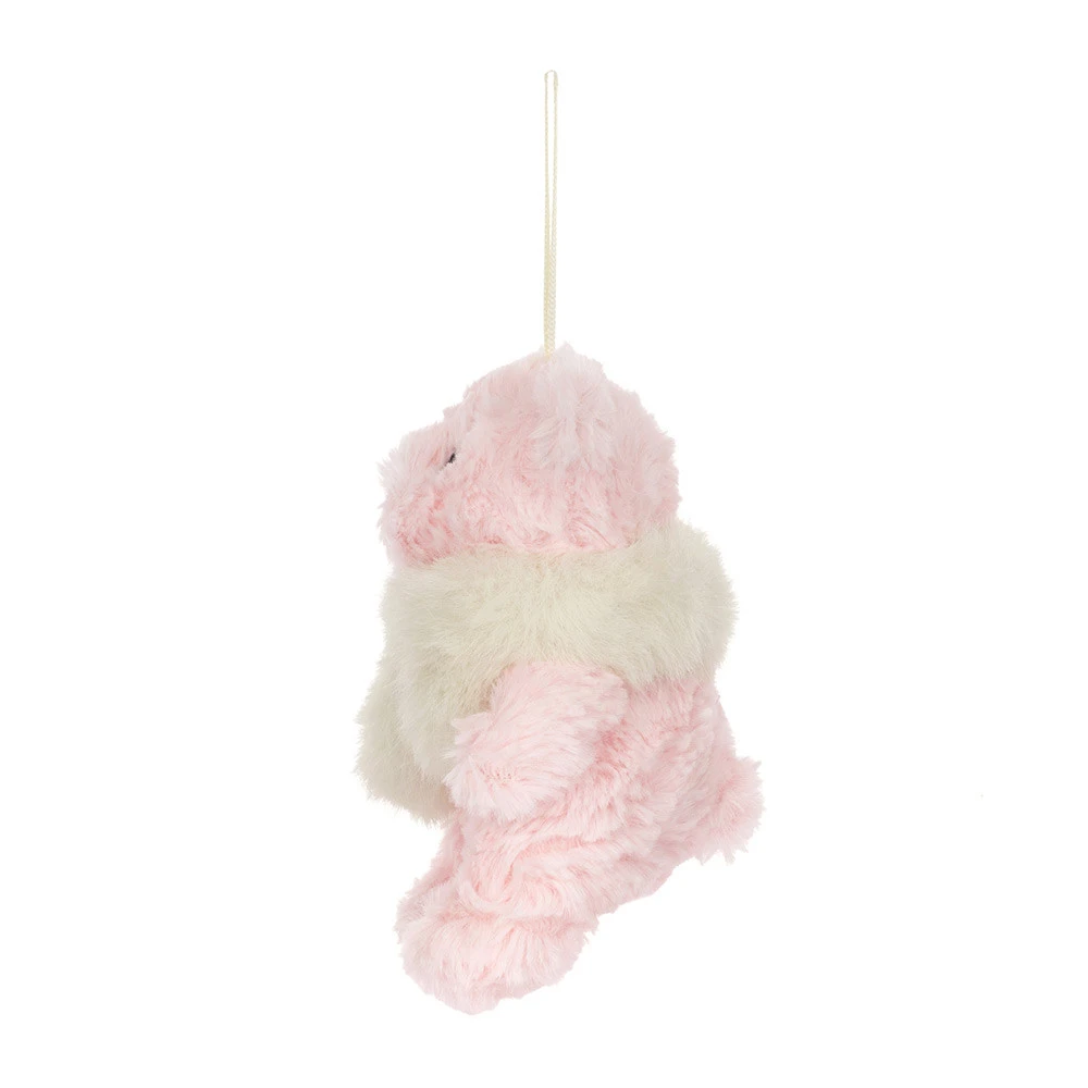 Jellycat｜Leola Bear Winter Warmer Decoration Leola 粉色小熊 冬日圍巾吊飾 10cm BARL6D