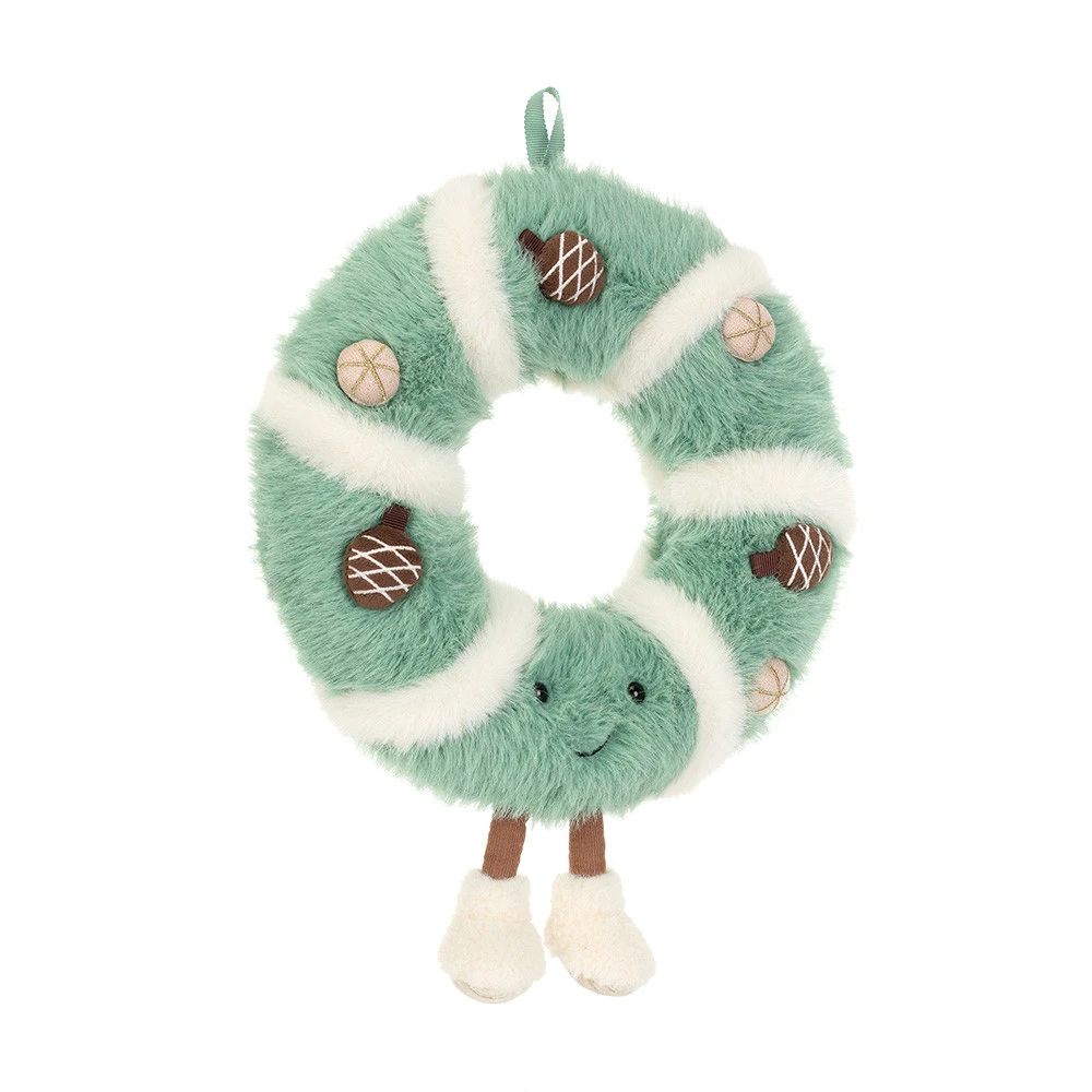 Jellycat｜Amuseables Pinecone Wreath 松果花圈 絨毛玩偶 26cm A2AW