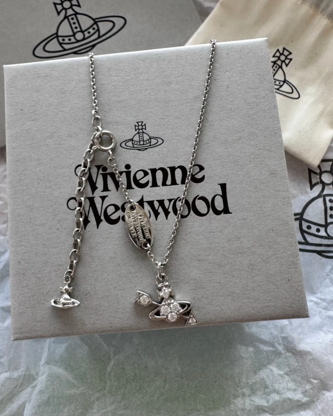 Vivienne Westwood ｜Vivienne Westwood 丘比特之箭鎖骨鍊 西太后 愛神之箭 輕奢飾品 送禮推薦 630203KK-01P102