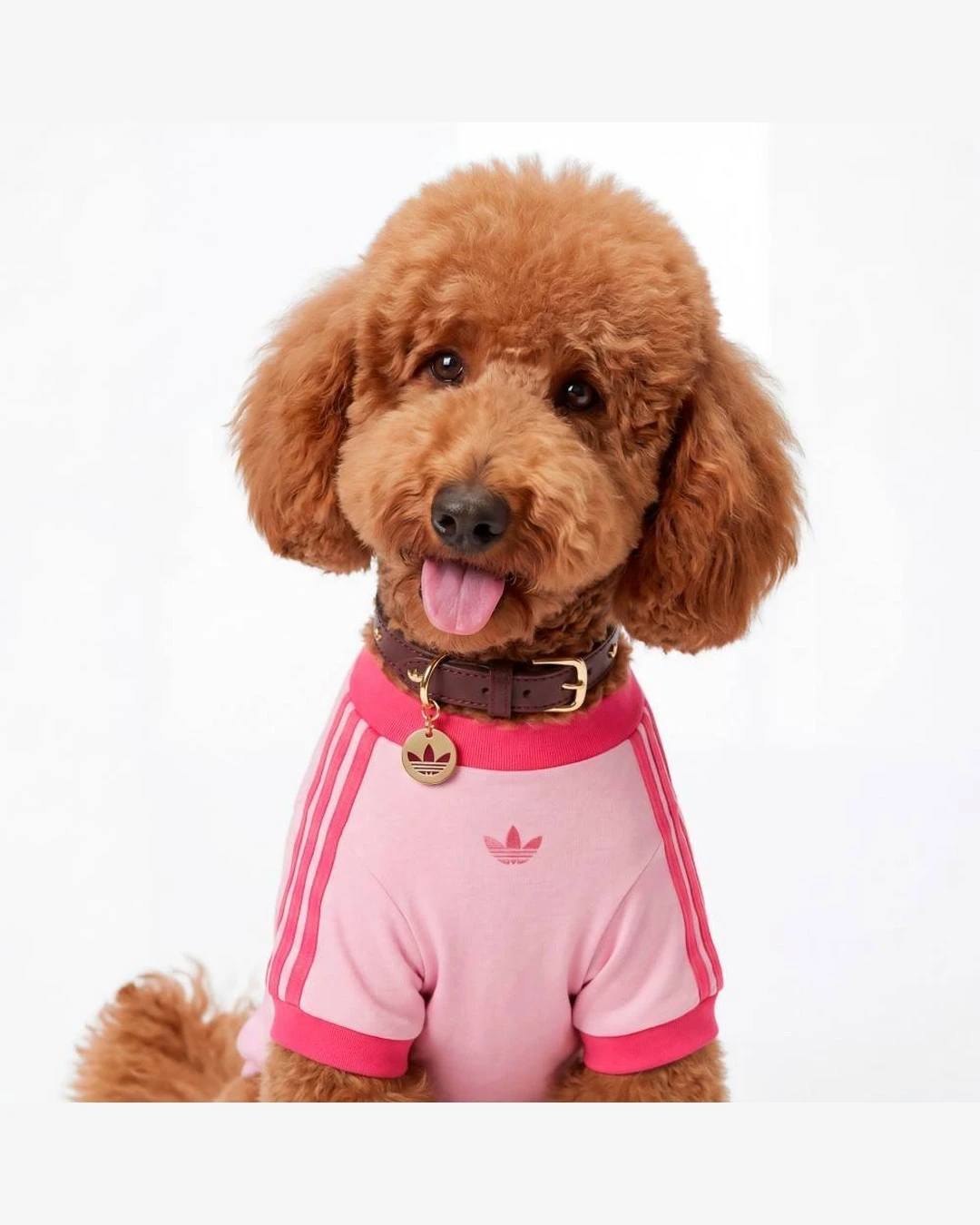 adidas Originals｜寵物系列 皮革項圈 酒紅／鋪棉背心 紅色 黑色 3款