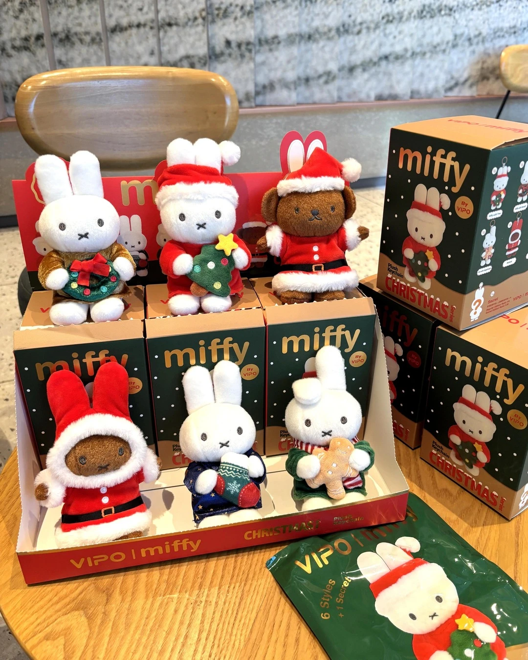 Miffy｜VIPO 米菲 聖誕系列 毛絨吊飾 盲盒 全6款＋隱藏款