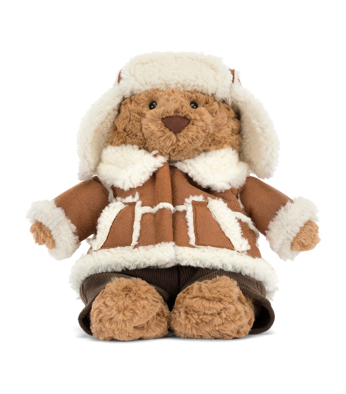 Jellycat｜飛行夾克雪帽熊 Alpine Bartholomew Bear 聖誕限定 毛絨玩偶