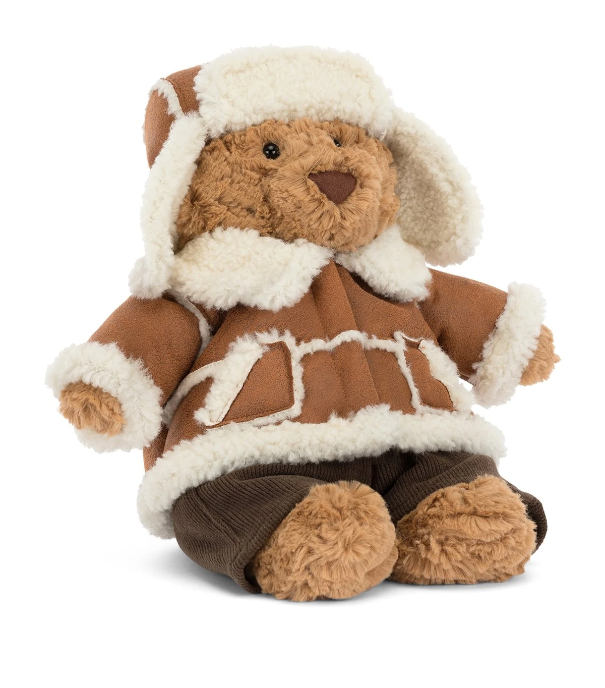 Jellycat｜飛行夾克雪帽熊 Alpine Bartholomew Bear 聖誕限定 毛絨玩偶