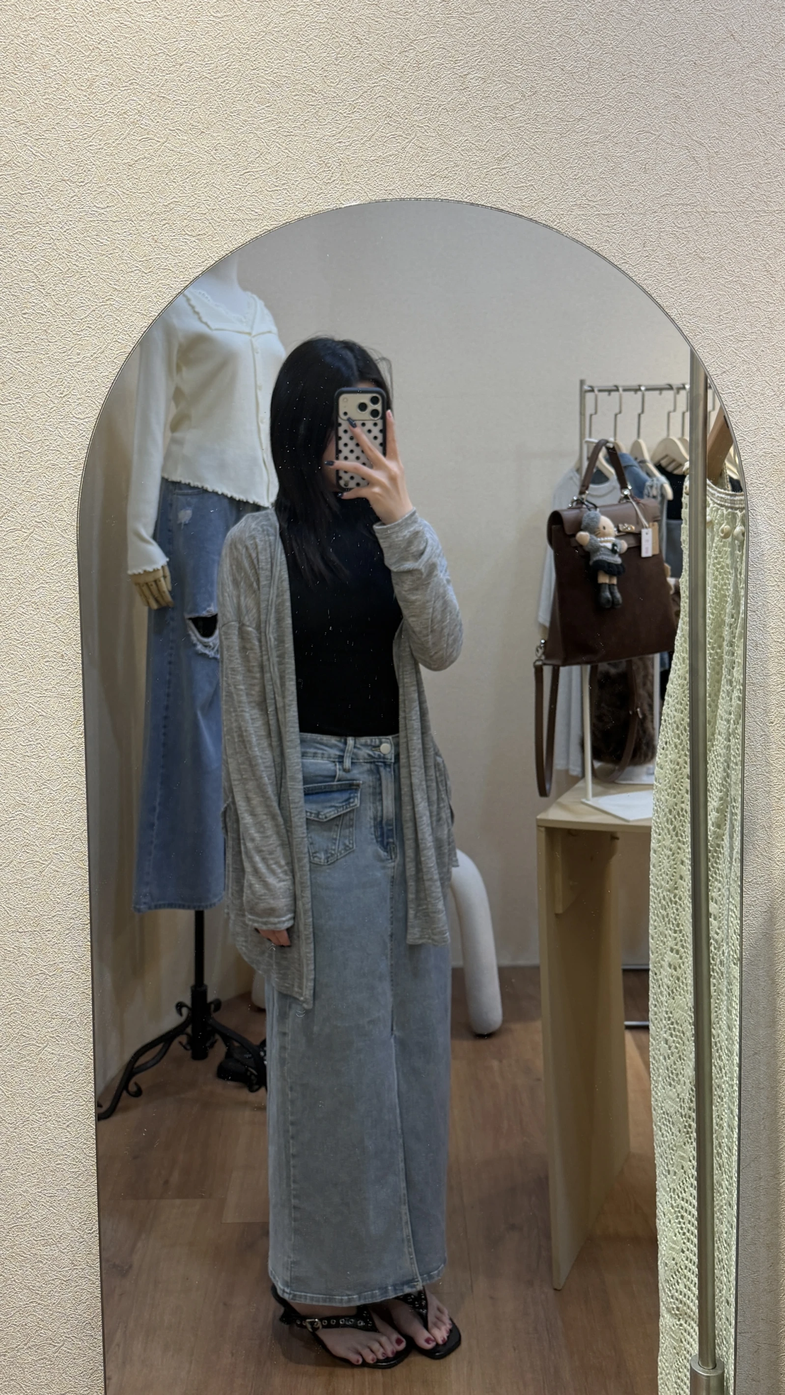 前開扣後綁帶開衫