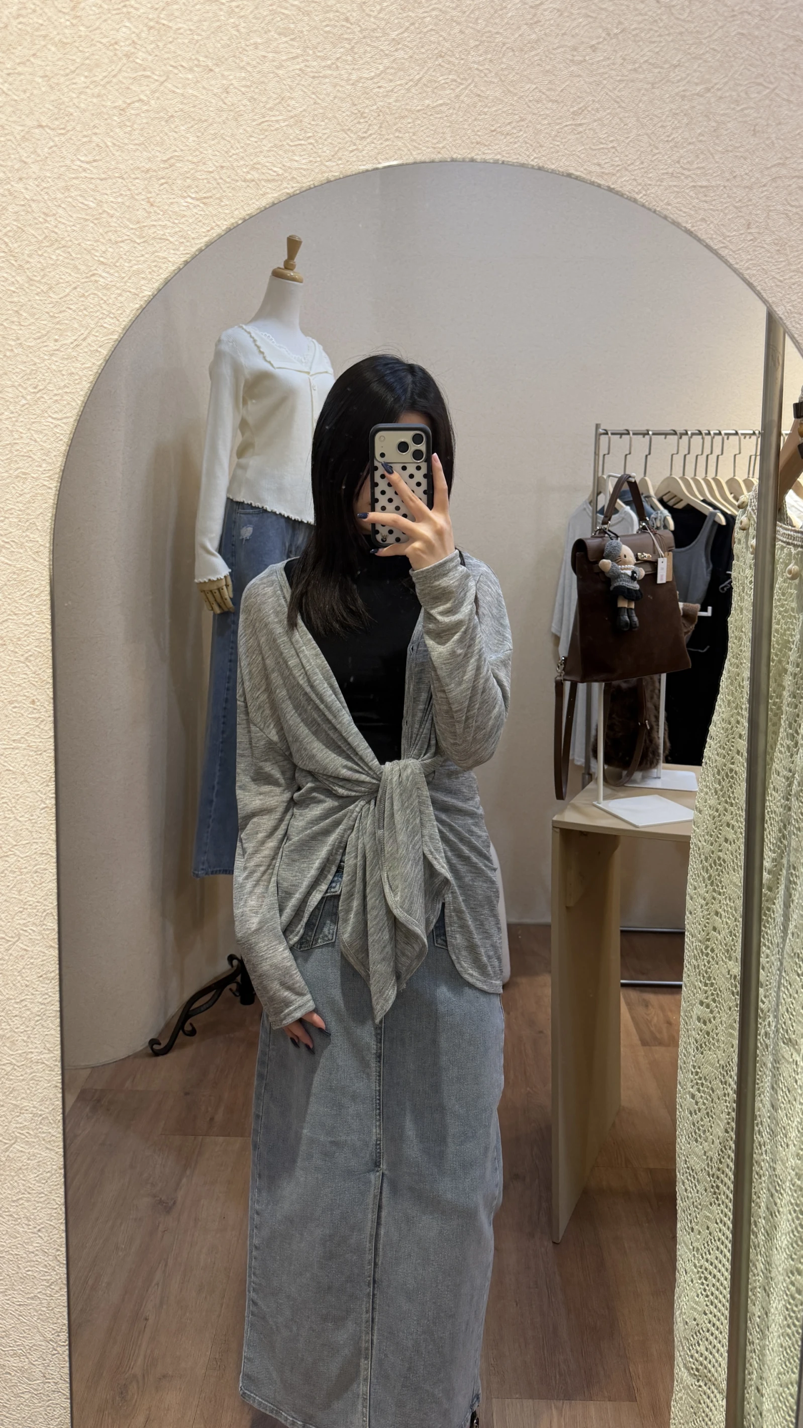 前開扣後綁帶開衫